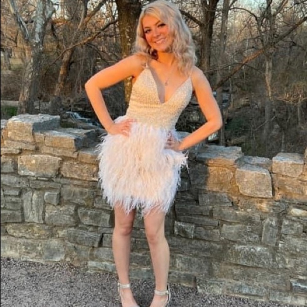 Jovani w/feathers, style 1729